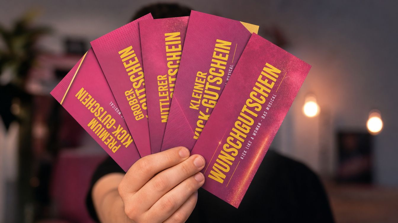 KICK LIKE A WOMAN Geschenk-Gutschein – Musicalticket Köln verschenken